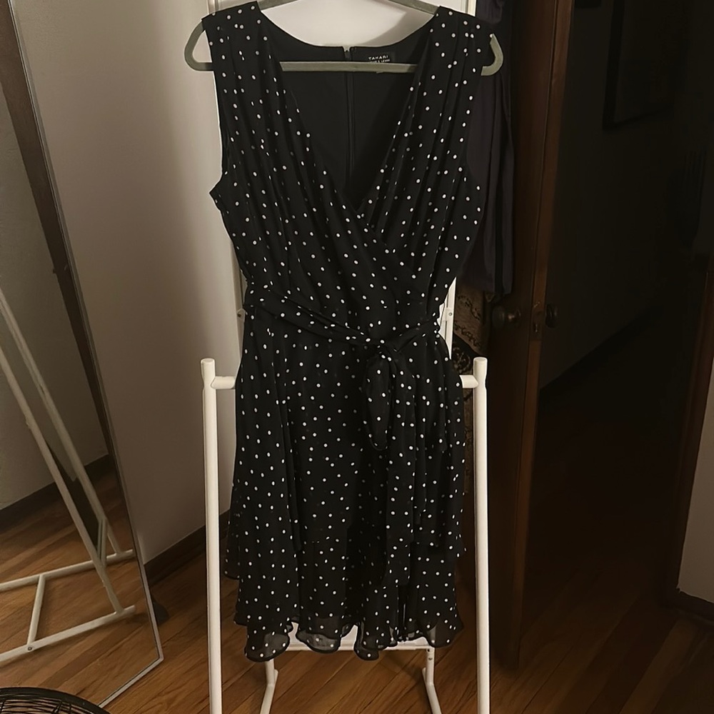 TAHARI ASL Polka Dot Dress for Woman Size 16